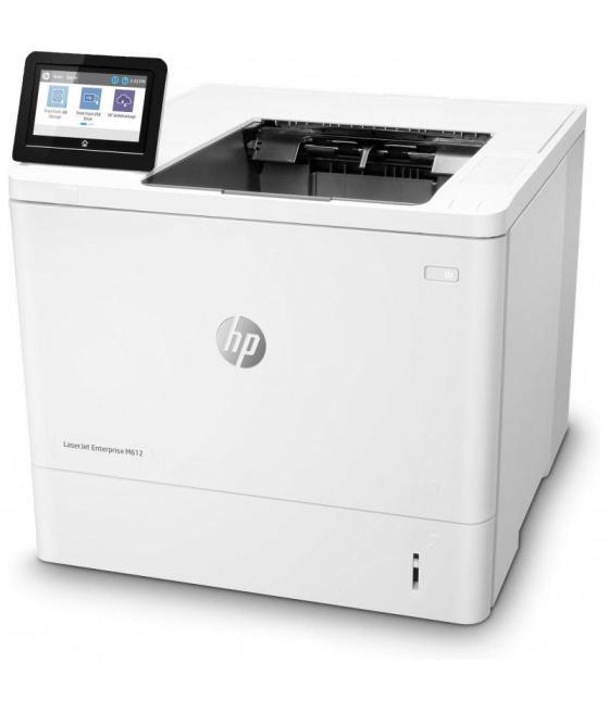 Impresora láser monocromo hp laserjet enterprise m612dn dúplex/ blanca