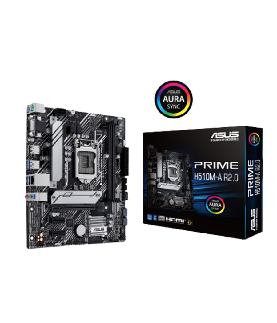 Pb asus prime h510m-a r2.0 skt 1200 m-atx gen 10º/11º 2xddr4 displayport hdmi vga usb3.2 m.2 aura rgb