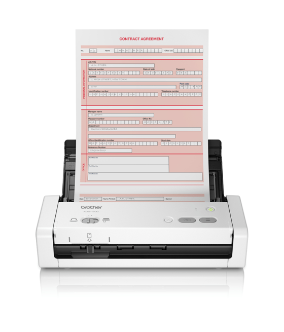 Escaner brother ads1200 compacto doble cara usb