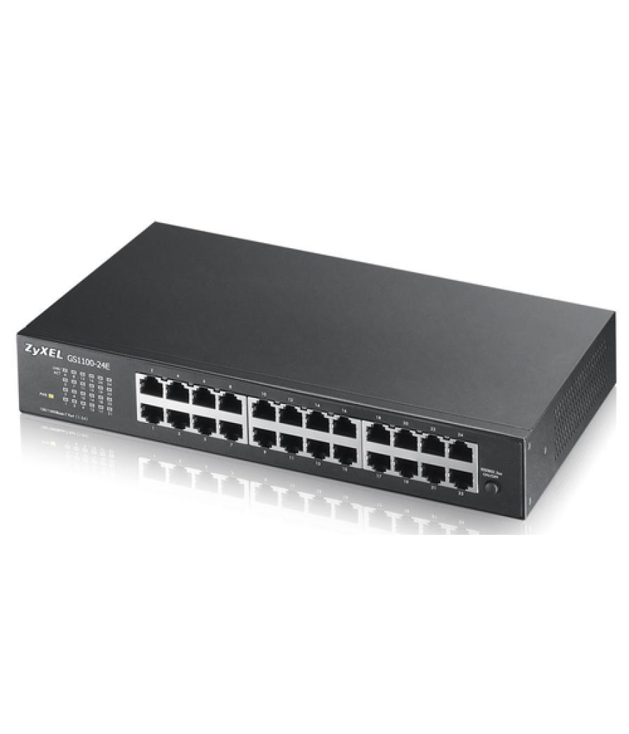 Zyxel GS1100-24E switch No administrado Gigabit Ethernet (10/100/1000) Negro