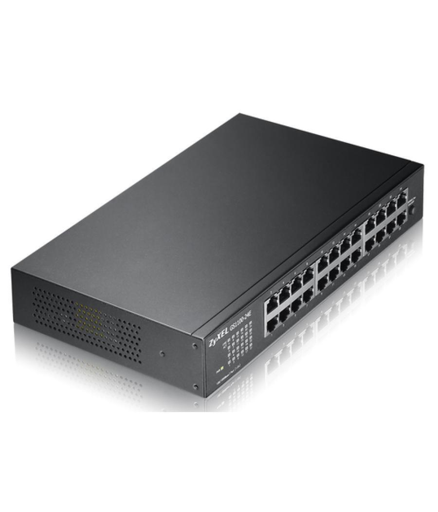 Zyxel GS1100-24E switch No administrado Gigabit Ethernet (10/100/1000) Negro