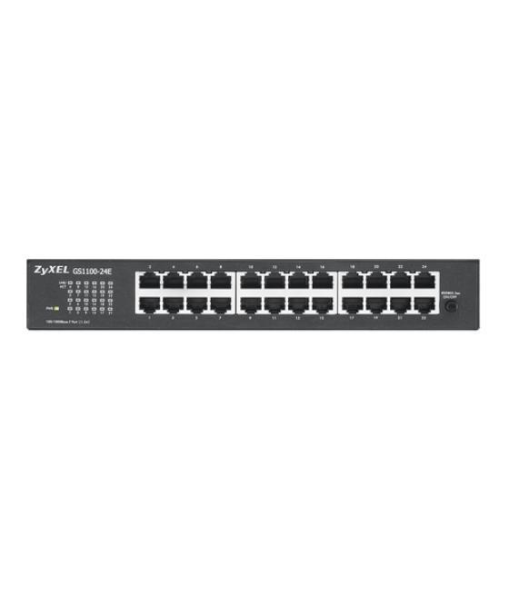 Zyxel GS1100-24E switch No administrado Gigabit Ethernet (10/100/1000) Negro