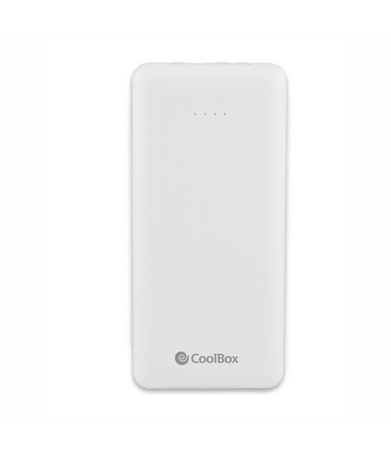 Coolbox powerbank 10k mah blanco cables integrados