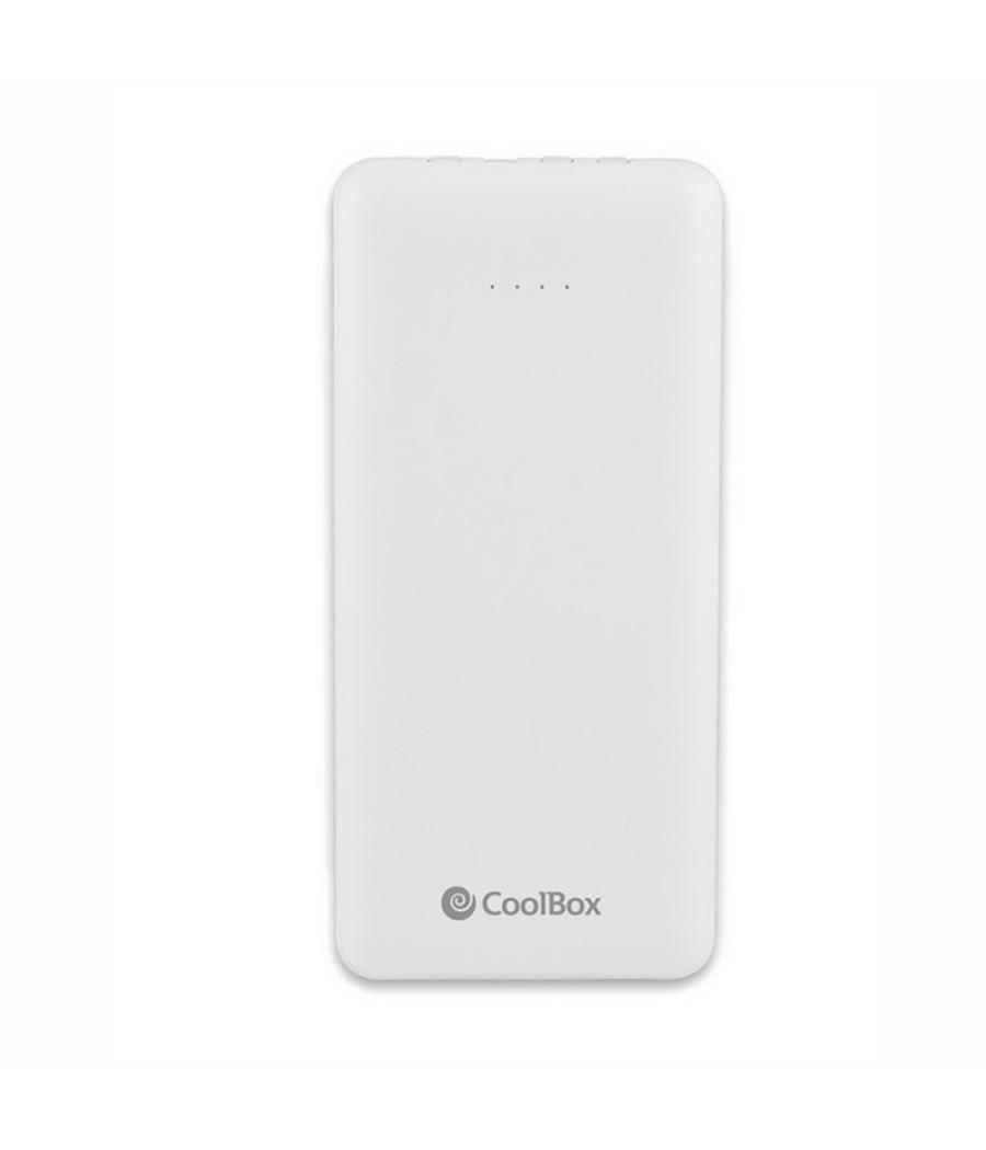 Coolbox powerbank 10k mah blanco cables integrados