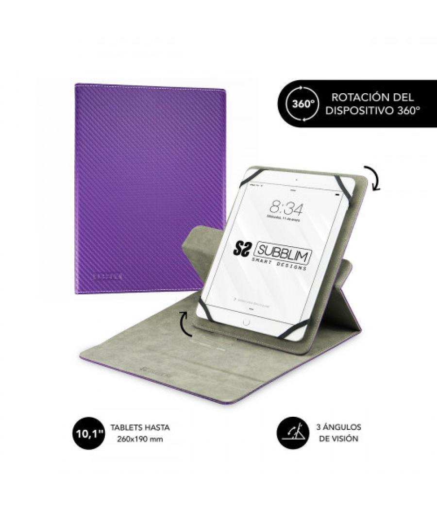 Subblim funda tablet rotate 360 executive case 10,1" purple