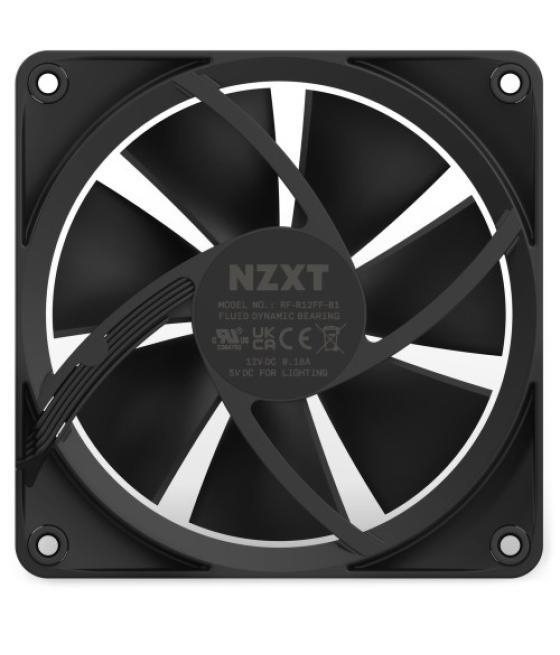Nzxt f120 rgb carcasa del ordenador ventilador 12 cm negro 1 pieza(s)