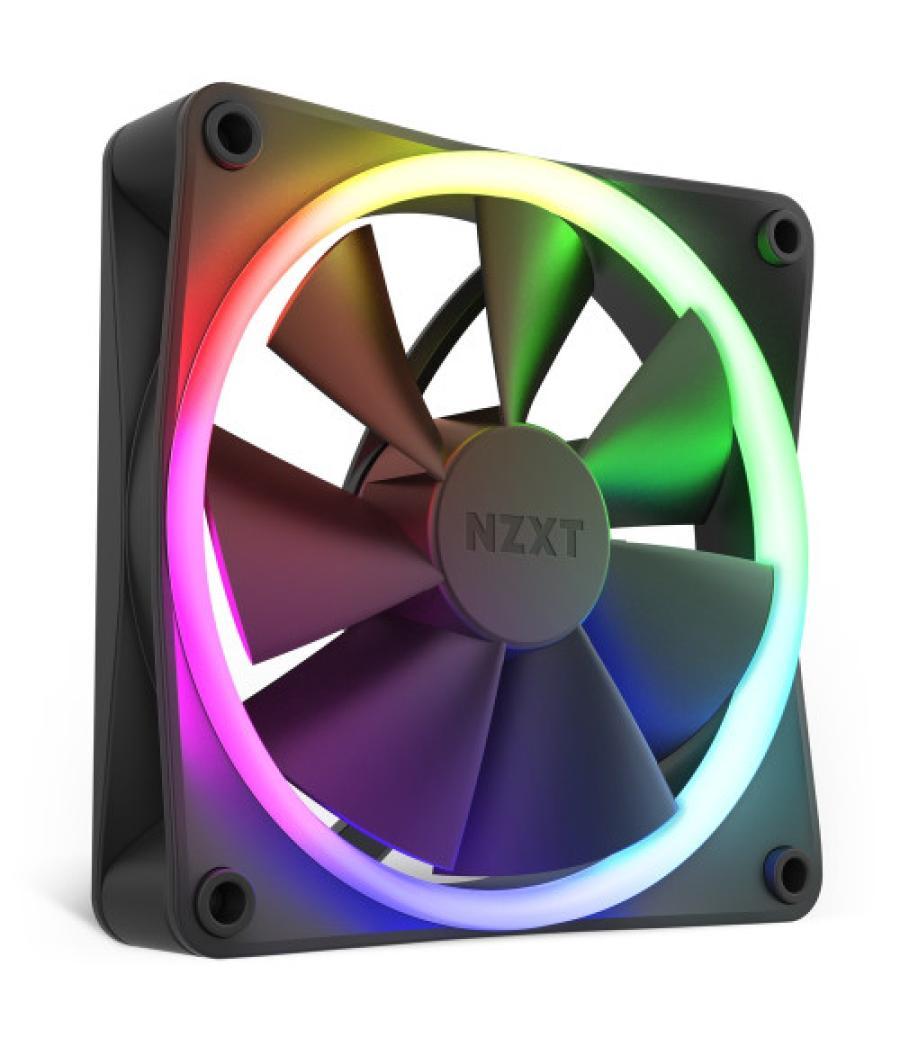 Nzxt f120 rgb carcasa del ordenador ventilador 12 cm negro 1 pieza(s)