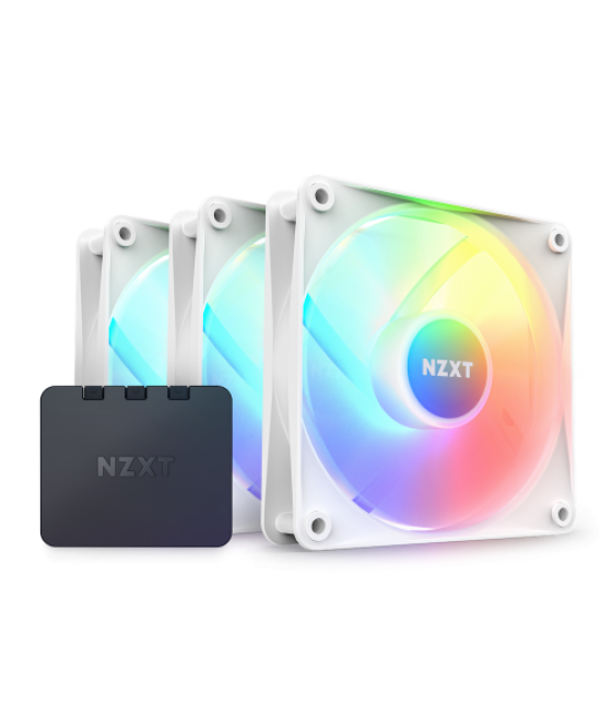 Nzxt f120 core rgb carcasa del ordenador ventilador 12 cm blanco 3 pieza(s)