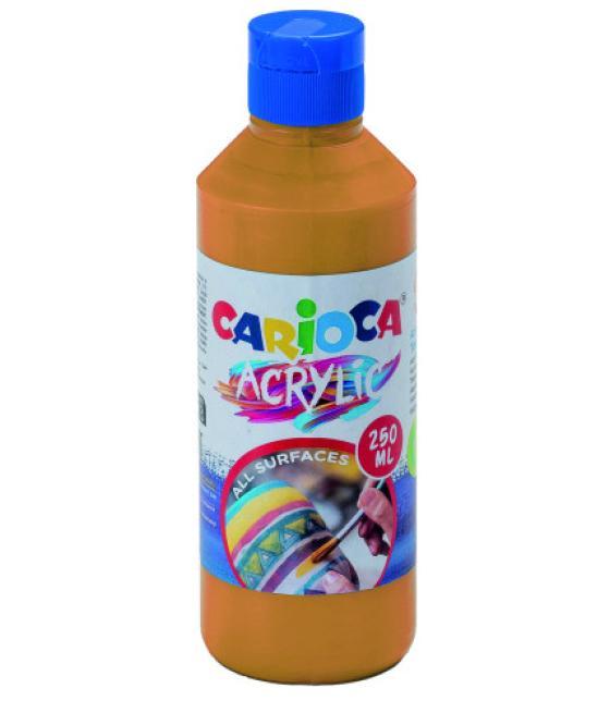 Botella pintura acrilica 250 ml. oro carioca 40431/19