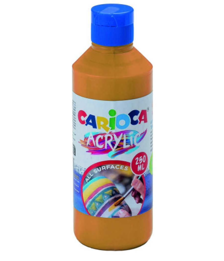 Botella pintura acrilica 250 ml. oro carioca 40431/19