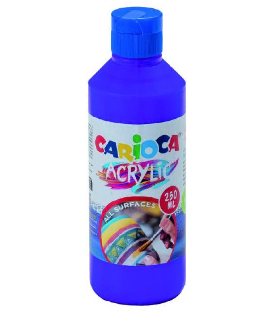 Botella pintura acrilica 250 ml. morado carioca 40431/18