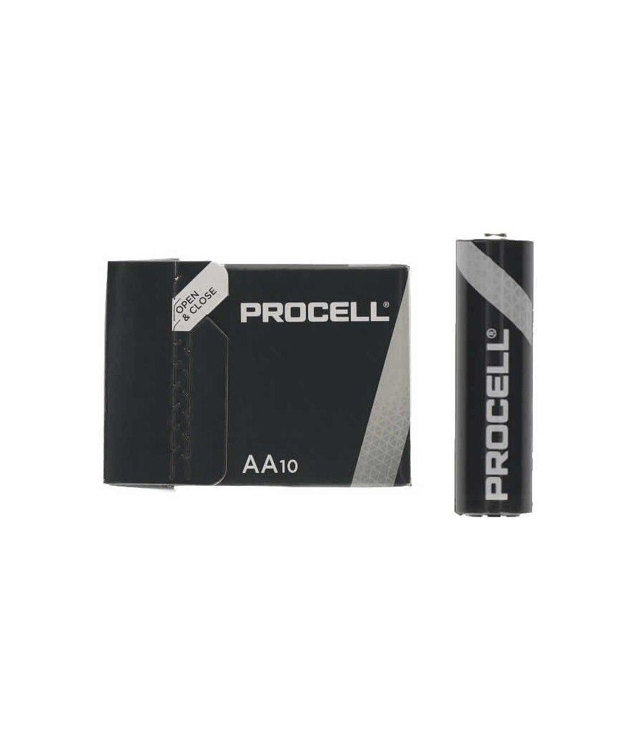 Pack de 10 pilas aa lr6 duracell procell id1500ipx10/ 1.5v/ alcalinas - Imagen 1