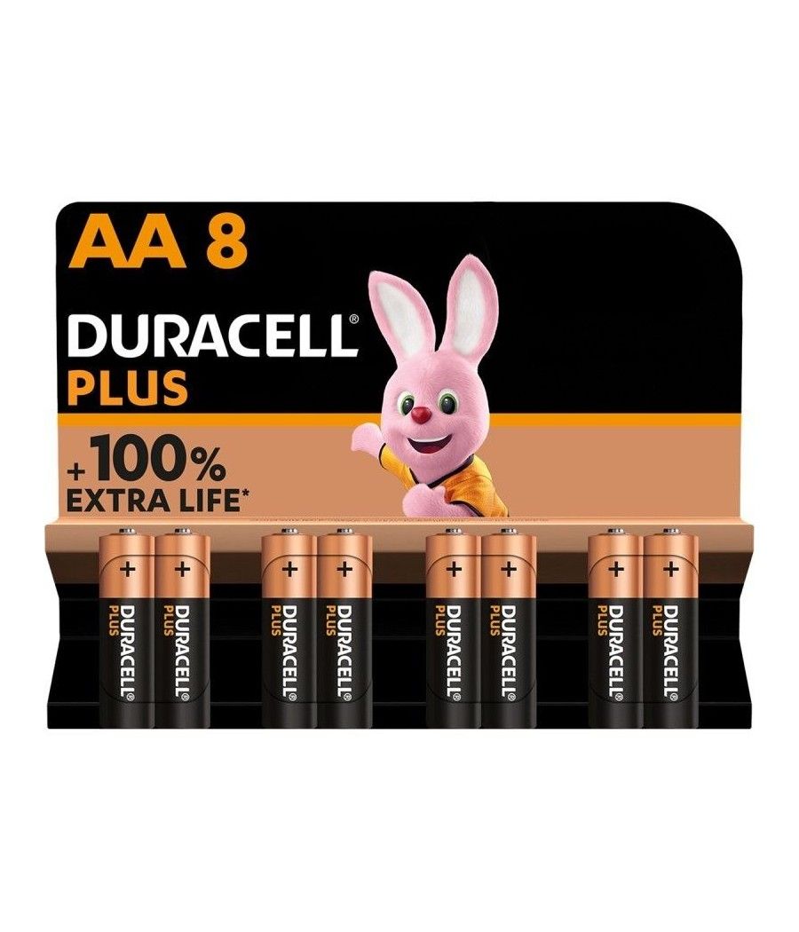 Pack de 8 pilas aa duracell plus extra life lr6-mn1500aa8/ 1.5v/ alcalinas - Imagen 1