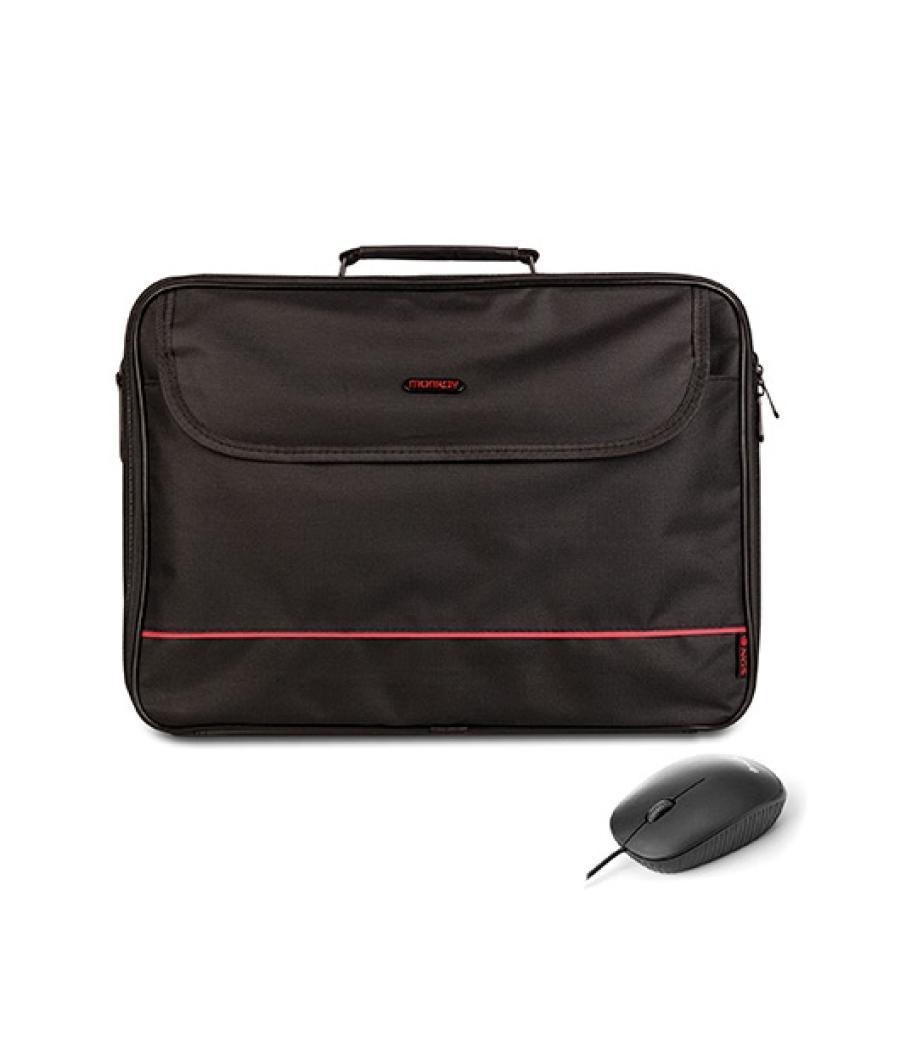 Maletin ngs bureau kit para portatiles 16pulgadas + raton optico con cable