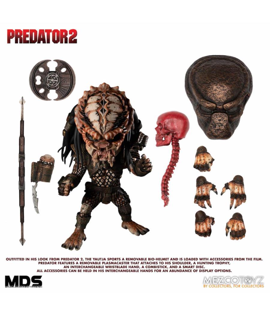 Figura mezco toyz cine predator mds predator 2 deluxe city hunter designer series