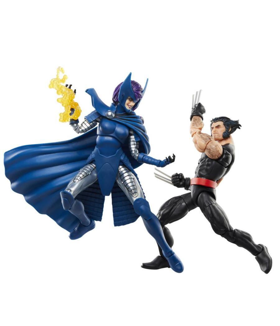 Set figuras hasbro marvel legends series wolverine & lady psylocke