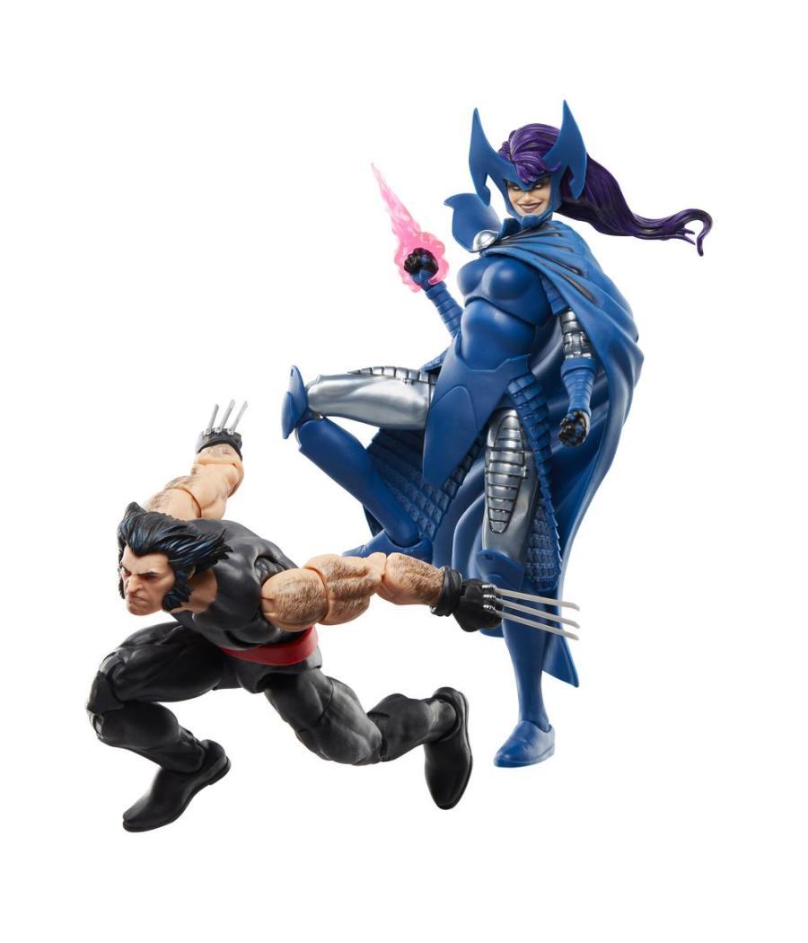 Set figuras hasbro marvel legends series wolverine & lady psylocke