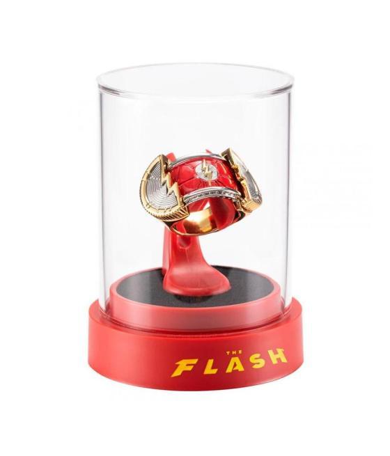 Réplica anillo y exhibidor the noble collection dc comics the flash