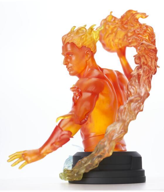Figura mini busto diamond marvel comic human torch 1 - 6 scale