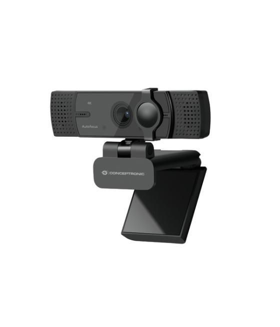 Webcam 4k conceptronic amdis 8.3mp usb 3.57mm angulo vision 80º autofocus microfono dual adaptador usb-c incluido