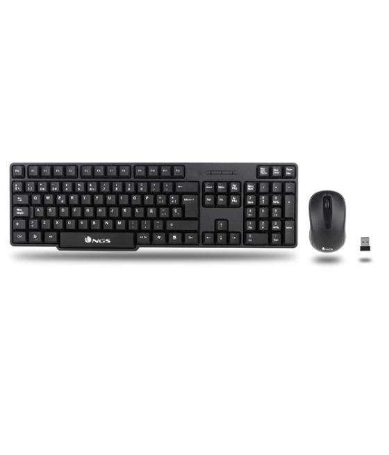 Pack teclado y mouse ngs euphoria kit multimedia wireless