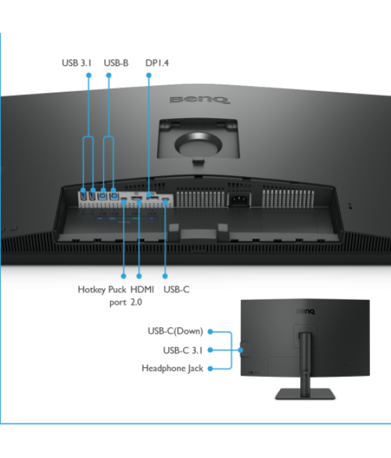 Benq pd3205u 80 cm (31.5") 3840 x 2160 pixeles 4k ultra hd lcd negro