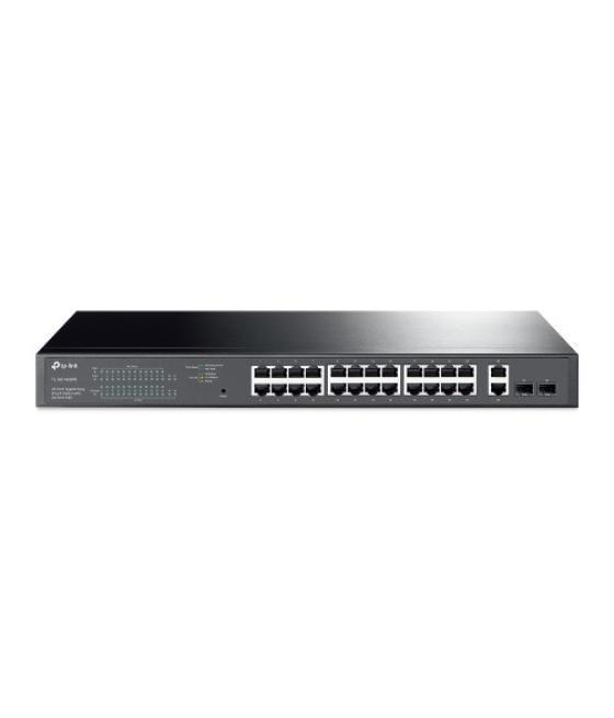 Tp-link tl-sg1428pe switch gestionado gigabit ethernet (10/100/1000) energía sobre ethernet (poe) 1u negro