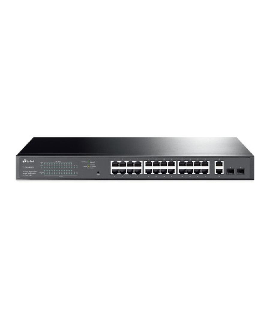 Tp-link tl-sg1428pe switch gestionado gigabit ethernet (10/100/1000) energía sobre ethernet (poe) 1u negro