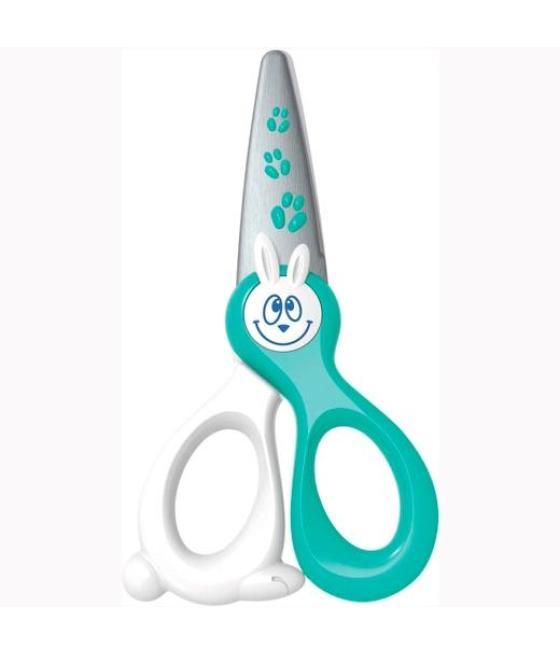 Maped tijeras kidikut 12cm simétricas cuchillas fibra vidrio azul/blanco