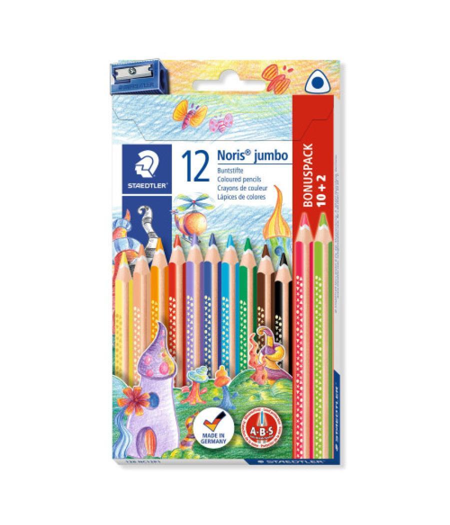 Staedtler 128 negro, azul, burdeos, marrón, verde, azul claro, verde claro, naranja, melocotón, rojo, violeta, amarillo 12 pieza