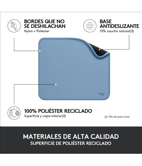 Alfombrilla logitech desk mat - studio series gris azulado