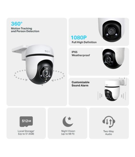 Camara wifi tp - link tapo c500 full hd exterior ip65 vision nocturna