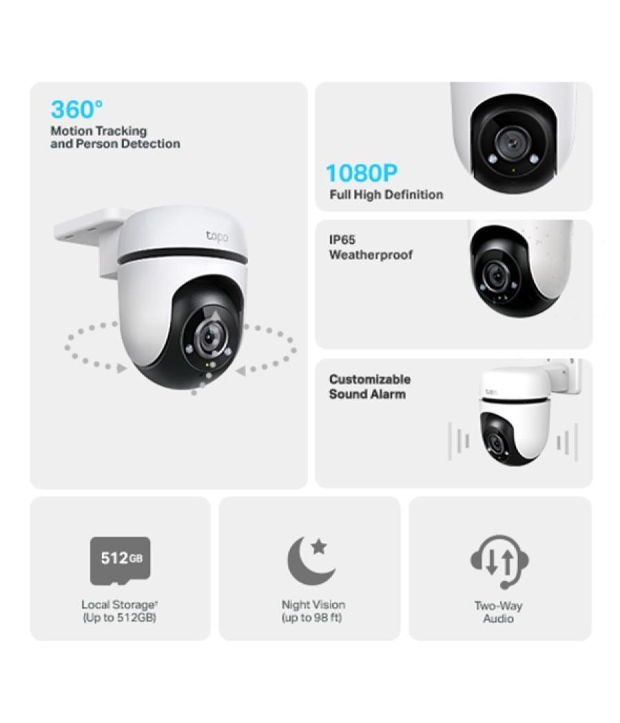 Camara wifi tp - link tapo c500 full hd exterior ip65 vision nocturna
