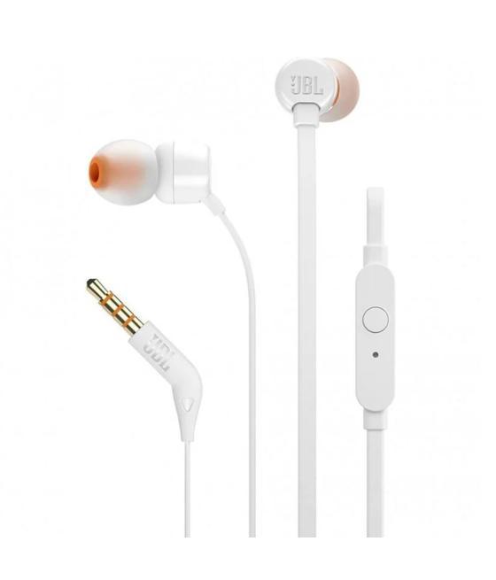 Auriculares intrauditivos jbl t160 white