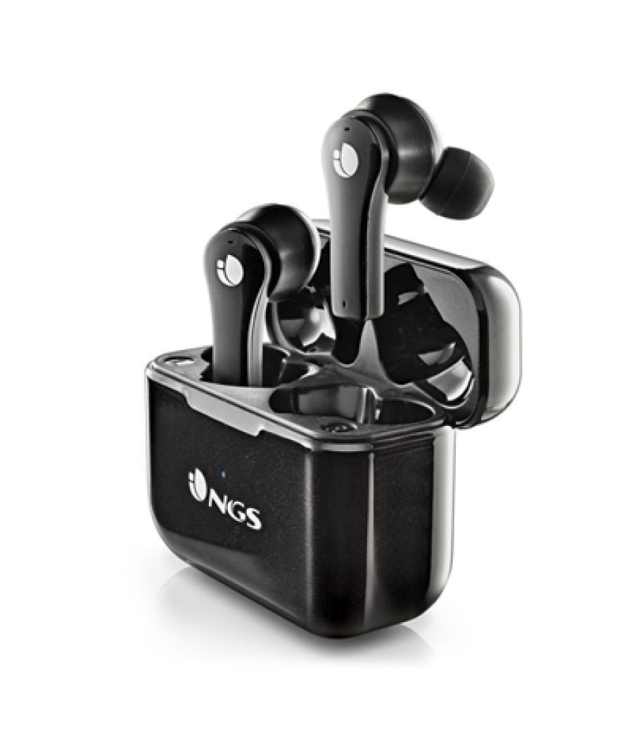 Auriculares inalambricos ngs artica bloom black bluetooth 5.1 + estuche de carga