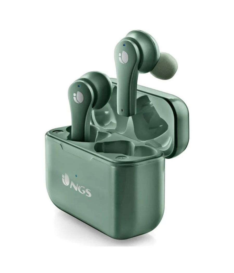 Auriculares inalambricos ngs artica bloom green bluetooth 5.1 + estuche de carga - verde