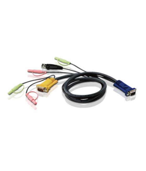 Aten cable kvm usb con audio y sphd 3 en 1 de 5 m