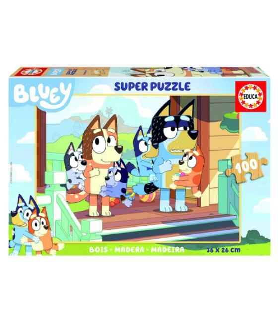 Caja puzzle madera bluey 100 piezas educa borras 19967 educa 19967