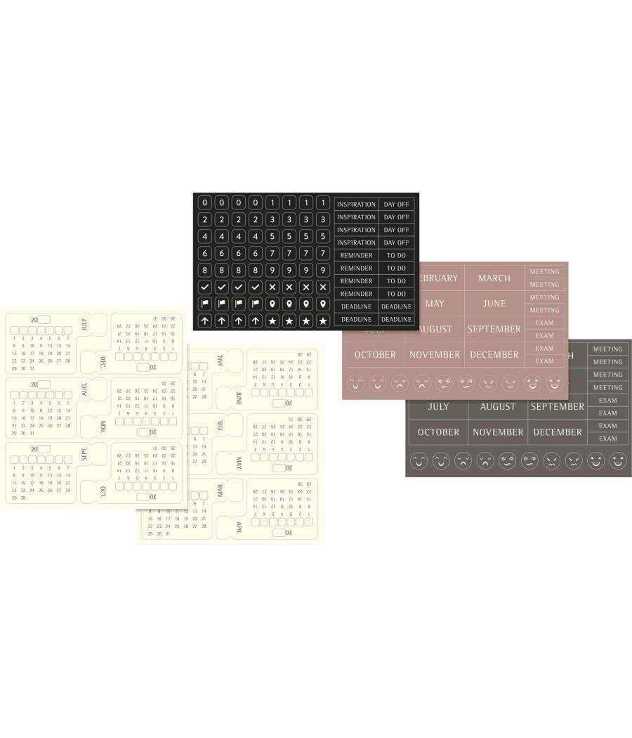 Agenda 12 meses 2025 semanal sin fecha l (13 x 21 cm) negra tapa dura moleskine dhundb12wn301