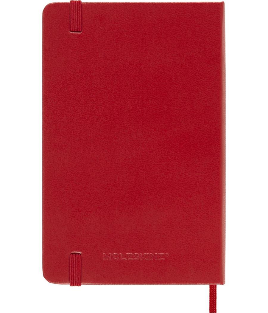 Agenda 18 meses 2024-2025 semanal p (9 x 14 cm) rojo escarlata tapa dura moleskine dhf218wn2y25