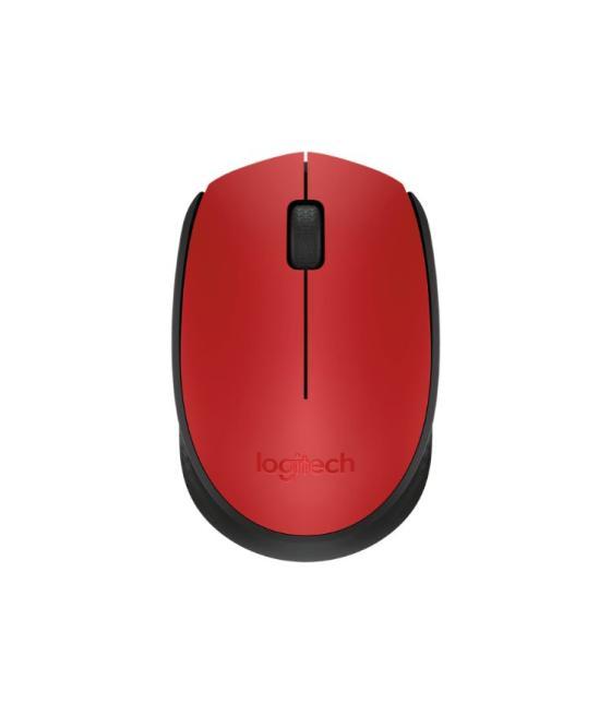 Raton optico wireless m171 rojo logitech