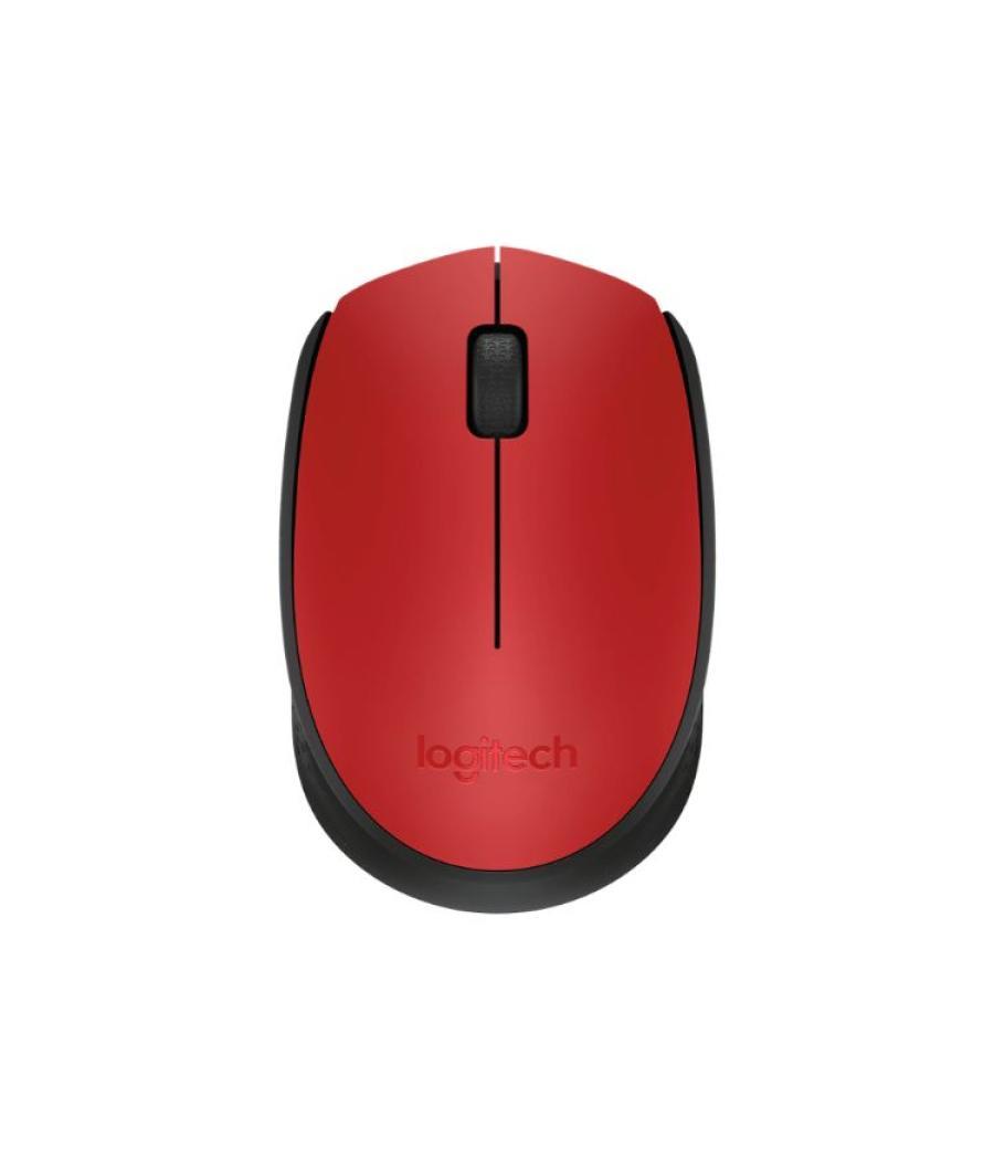 Raton optico wireless m171 rojo logitech