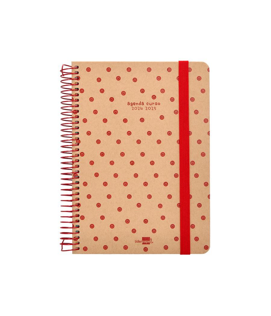 Agenda escolar liderpapel año 24 - 25 escolar classic smile día página a5 tetra