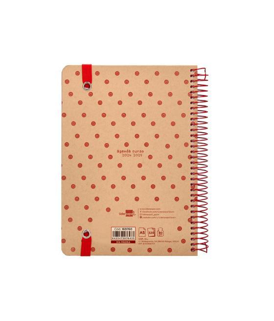 Agenda escolar liderpapel año 24 - 25 escolar classic smile día página a5 tetra