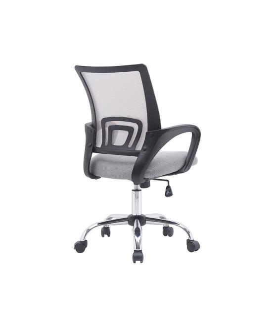 Silla q-connect oficina siena malla base metálica alt max 1000 anc 560 prof 570 ruedas premium color blanco gris