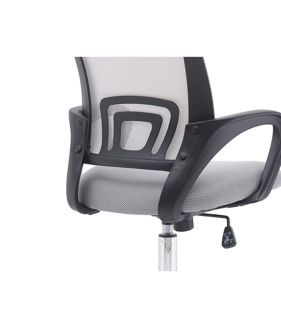 Silla q-connect oficina siena malla base metálica alt max 1000 anc 560 prof 570 ruedas premium color blanco gris