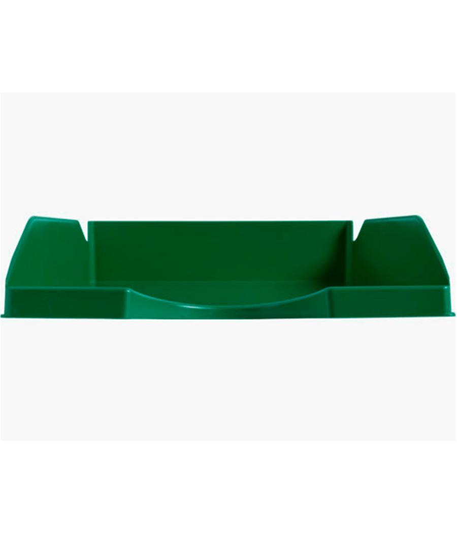 Bandeja sobremesa plástico q-connect verde opaco 240x70x340 mm