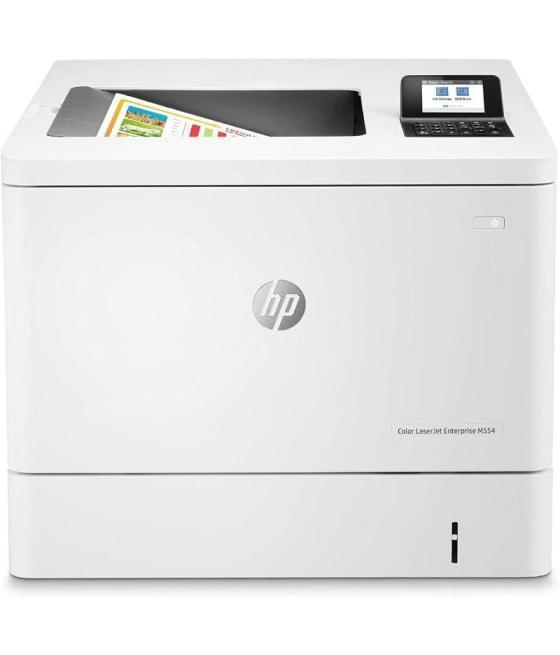 Impresora láser color hp laserjet enterprise m554dn dúplex/ blanca