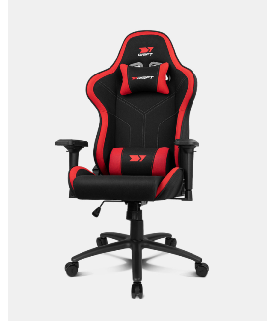 Silla gaming drift dr110br tejido negro rojo