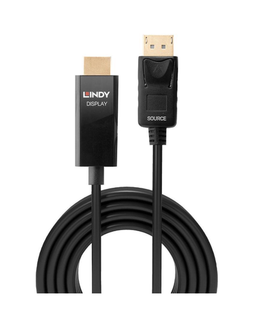 Lindy 40925 adaptador de cable de vídeo 1 m DisplayPort HDMI Negro